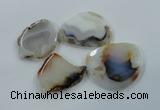 NGP1179 40*55mm - 50*75mm freeform agate gemstone pendants wholesale