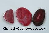 NGP1185 30*45mm - 60*80mm freeform agate gemstone pendants wholesale