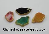 NGP1201 30*40mm - 40*55mm freeform agate gemstone pendants wholesale