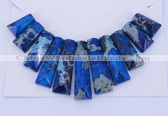 NGP122 Dyed imperial jasper gemstone pendants set jewelry wholesale