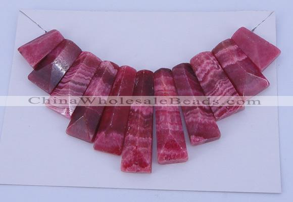 NGP124 Dyed rhodochrosite gemstone pendants set jewelry wholesale