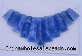 NGP125 Dyed blue lace agate gemstone pendants set jewelry wholesale