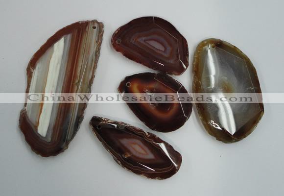 NGP1260 35*45mm - 50*80mm freeform agate gemstone pendants wholesale