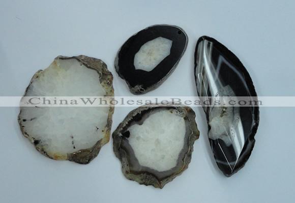 NGP1267 40*55mm - 55*80mm freeform agate gemstone pendants wholesale