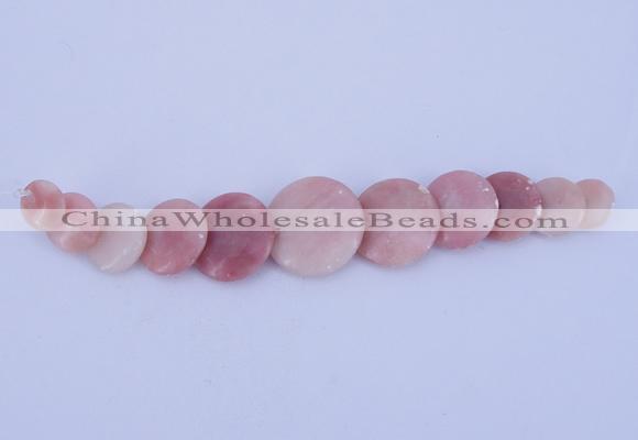 NGP130 Fashion pink opal gemstone pendants set jewelry wholesale
