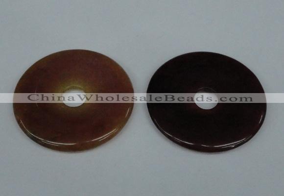 NGP1379 7*50mm - 8*55mm donut flower jade gemstone pendants