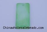 NGP138 2pcs 30*40mm rectangle dyed white jade gemstone pendants