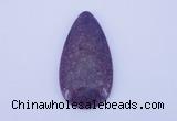 NGP143 2pcs 30*60mm teardrop kunzite gemstone pendants