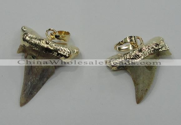 NGP1457 15*20mm - 20*30mm shark teeth pendants wholesale