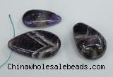 NGP1460 22*38mm - 30*50mm freeform amethyst gemstone pendants