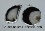 NGP1475 35*45mm - 45*55mm freeform druzy agate gemstone pendants
