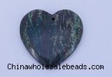 NGP154 2pcs 6*45mm heart fashion long spar stone pendants