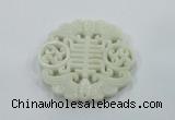 NGP1601 65*68mm Carved natural hetian jade pendants wholesale