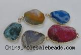 NGP1672 30*40mm - 35*45mm freeform agate gemstone pendants