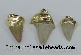 NGP1677 18*25mm - 22*30mm shark teeth pendants wholesale