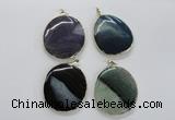 NGP1705 35*45mm - 45*50mm freeform agate gemstone pendants