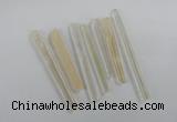 NGP1760 6*55mm - 8*80mm sticks white crystal beads pendants