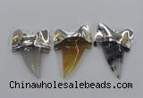 NGP1780 35*45mm - 38*55mm teeth-shaped agate gemstone pendants