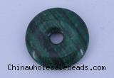 NGP215 5*25mm fashion dyed malachite gemstone donut pendant