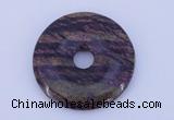 NGP228 7*50mm fashion long spar stone donut pendant jewelry