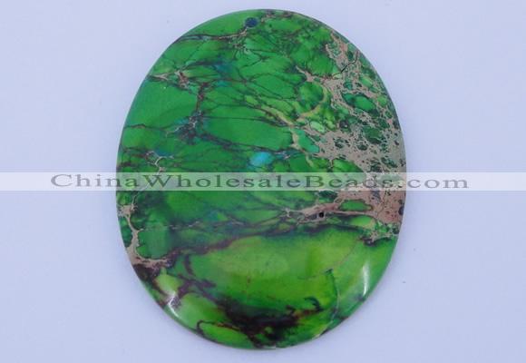 NGP235 40*50mm fashion dyed imperial jasper gemstone pendants
