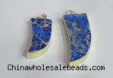 NGP2444 18*40mm - 20*50mm horn sea sediment jasper pendants