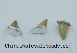 NGP2496 15*18mm - 18*20mm shark teeth pendants wholesale