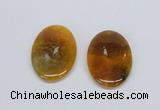NGP2746 35*50mm oval agate gemstone pendants wholesale