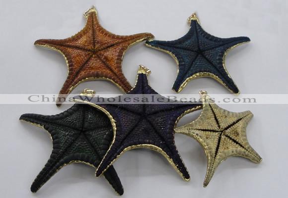 NGP2767 50*55mm - 75*85mm starfish pendants wholesale