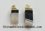 NGP2842 8*20mm - 12*40mm sticks druzy agate gemstone pendants
