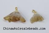 NGP2900 20*25mm - 25*40mm freeform citrine gemstone pendants