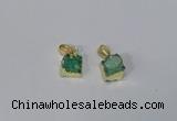 NGP3089 10*12mm - 12*14mm freeform druzy agate pendants wholesale