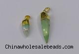 NGP3107 9*20mm – 11*40mm sticks Australia chrysoprase pendants