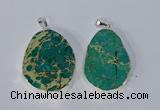 NGP3154 25*35mm - 35*45mm freeform sea sediment jasper pendants