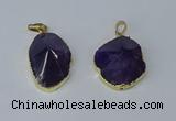 NGP3162 22*30mm - 25*35mm freeform amethyst gemstone pendants