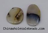 NGP3204 35*40mm - 40*50mm freeform agate slab pendants