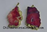 NGP3397 40*45mm - 45*60mm freeform druzy agate pendants