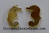 NGP3541 22*58mm - 25*55mm seahorse agate pendants wholesale