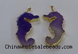 NGP3542 22*58mm - 25*55mm seahorse agate pendants wholesale