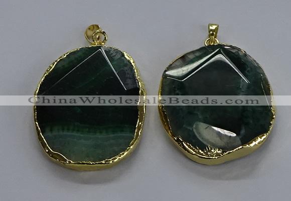 NGP3731 30*40mm - 35*45mm freeform agate gemstone pendants