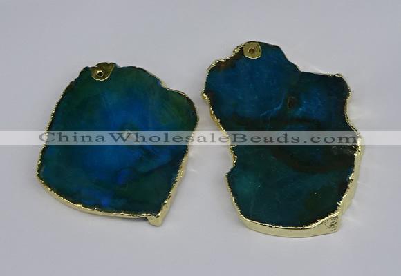 NGP3884 45*55mm - 50*60mm freeform agate gemstone pendants