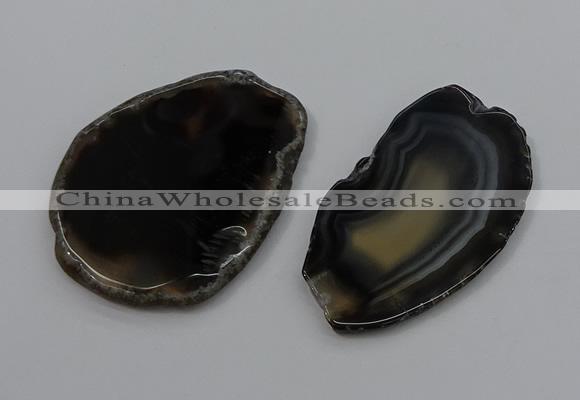 NGP4252 30*50mm - 45*75mm freefrom agate pendants wholesale