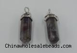 NGP5012 8*30mm sticks Indian agate gemstone pendants wholesale