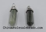 NGP5017 8*30mm sticks seaweed quartz pendants wholesale