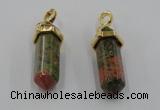 NGP5039 8*30mm sticks unakite gemstone pendants wholesale