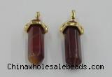 NGP5040 8*30mm sticks mookaite gemstone pendants wholesale