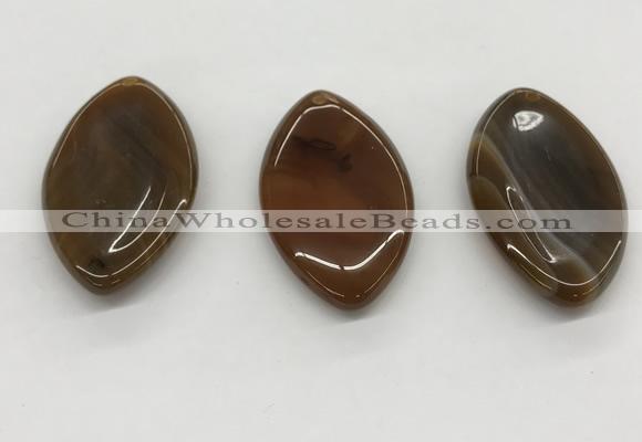 NGP5507 28*50mm marquise agate gemstone pendants