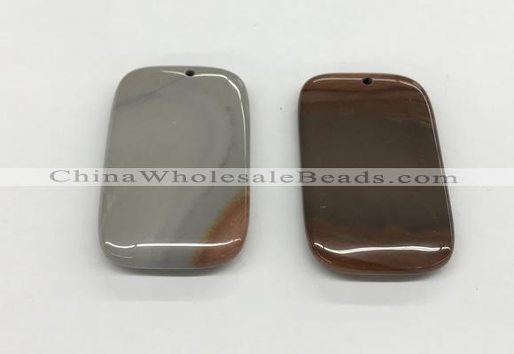 NGP5521 35*50mm rectangle ocean jasper pendants wholesale