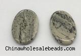 NGP5523 30*50mm - 35*55mm oval jasper pendants wholesale