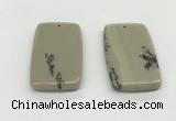 NGP5526 30*50mm - 35*55mm rectangle jasper pendants wholesale